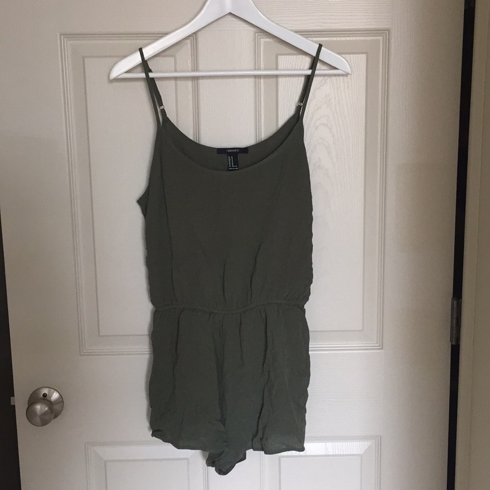 Green Forever 21 Romper